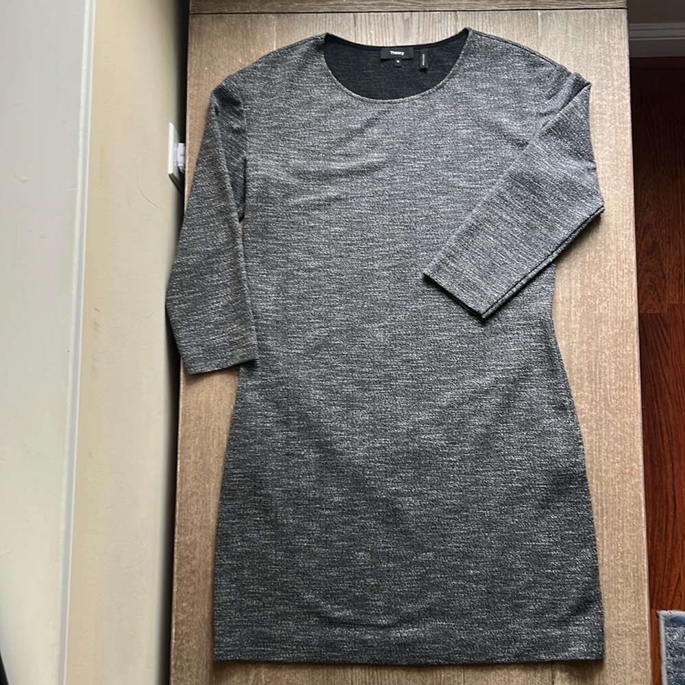NWOT Theory 3/4 Sleeve Pull on Shift Vinsa Tayci Dress